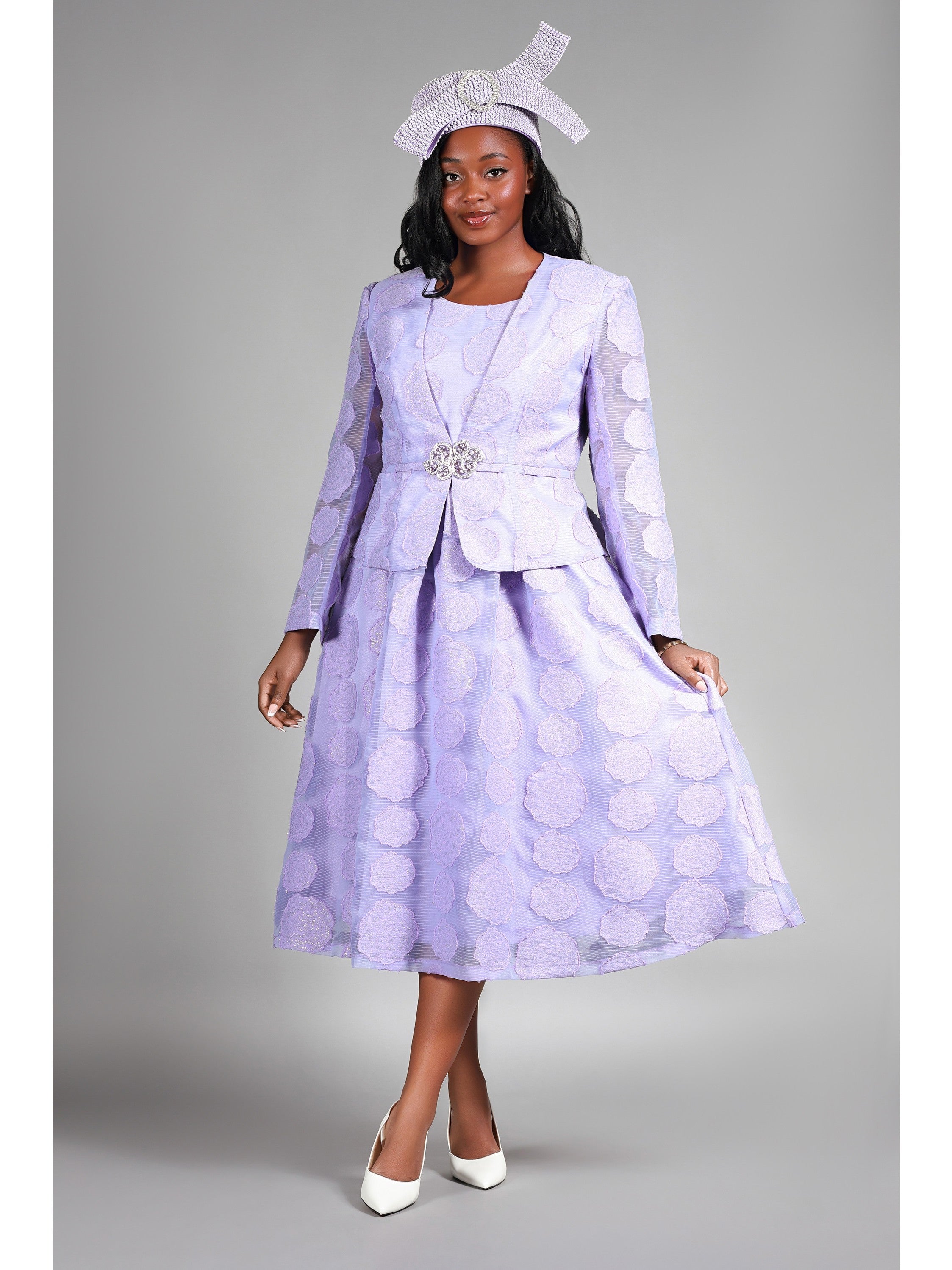 Giovanna 2pc Rose Organza A-line Bolero Jkt Dress, Style D1345