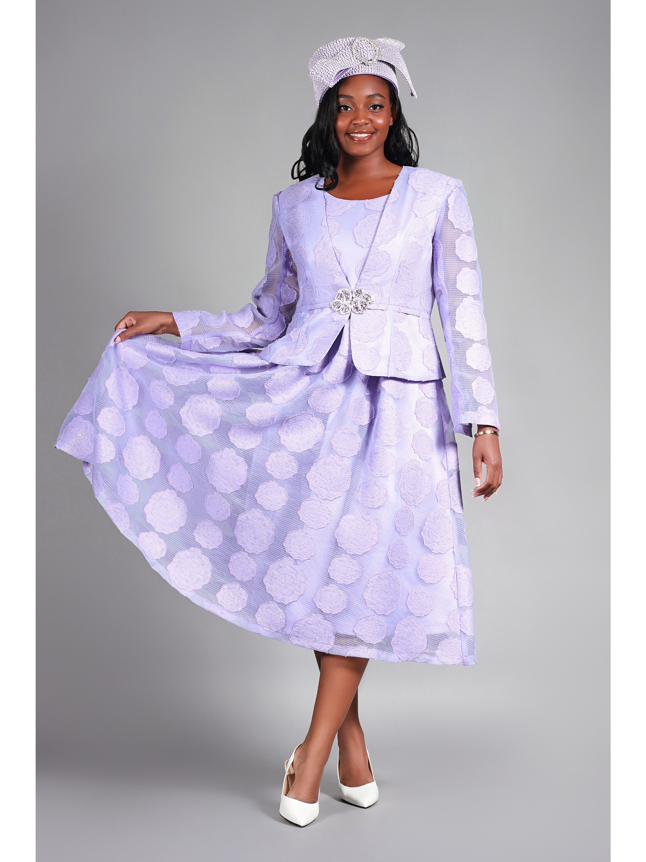 Giovanna 2pc Rose Organza A-line Bolero Jkt Dress, Style D1345