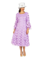 Giovanna Bell Slv A-line Drs w/ Circular Petals Decor-Plus, Style D1650W