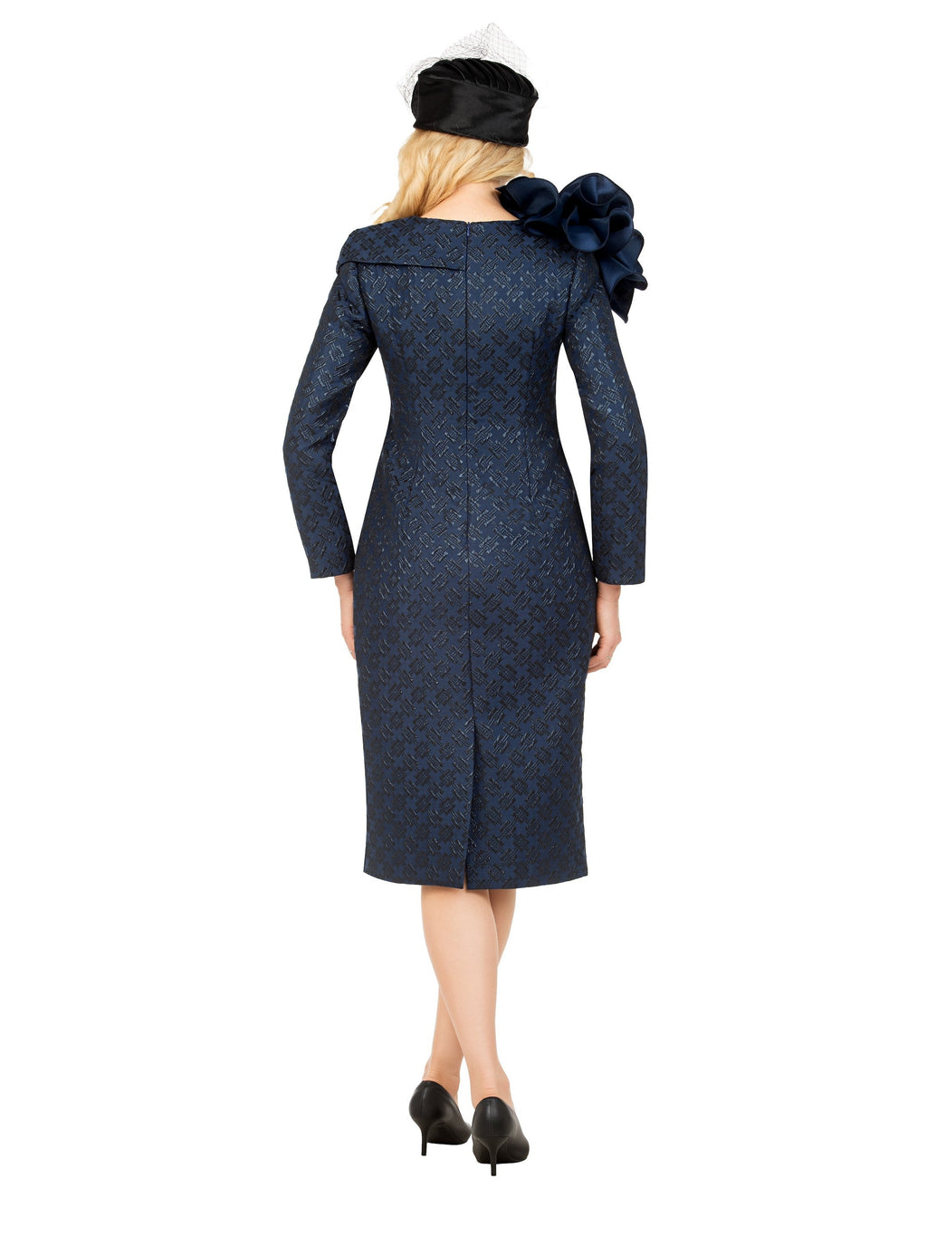 Giovanna Midnight Bloom Jacquard Dress, Style D1715