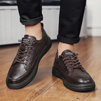 Men's Casual Leather Sneakers and Work Shoes
