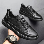 Men's Casual Leather Sneakers and Work Shoes