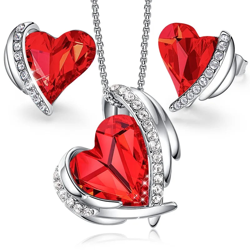 Angel Necklace and Earring Jewelry Set