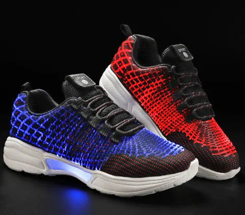 LED Light-Up Fiber Optic Sneakers for Couples