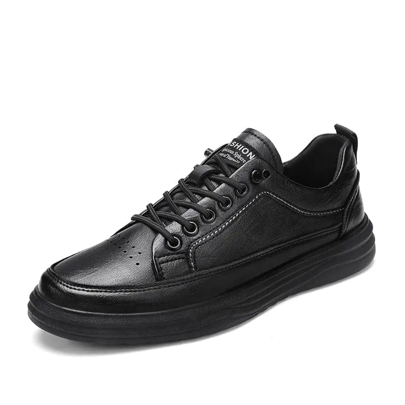 Men's Casual Leather Sneakers and Work Shoes