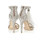High Heels, Feather Sandals, Tassel Heels