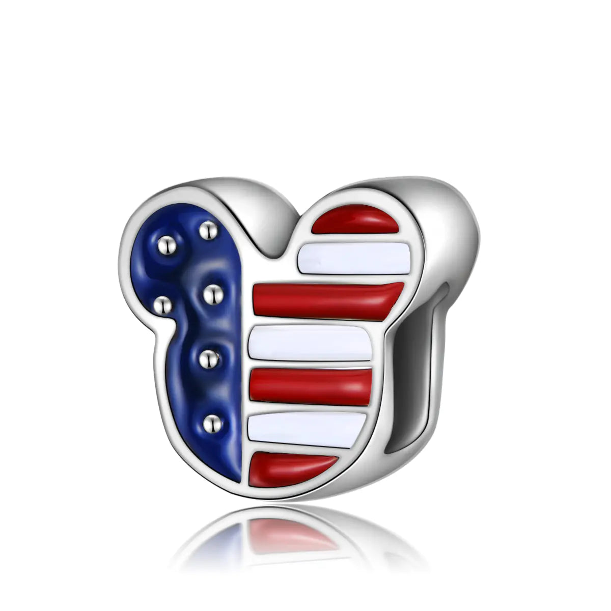 New American Flag Cartoon Alloy Beads for DIY Jewelry