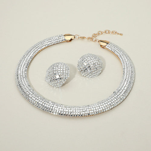 Bling Studded Statement Necklace
