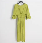 Chic French Style Midi Dress