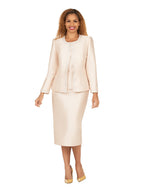 Giovanna 3pc Silky Twill Skt Suit w/ Meteoric Stones-Plus, Style G1227W