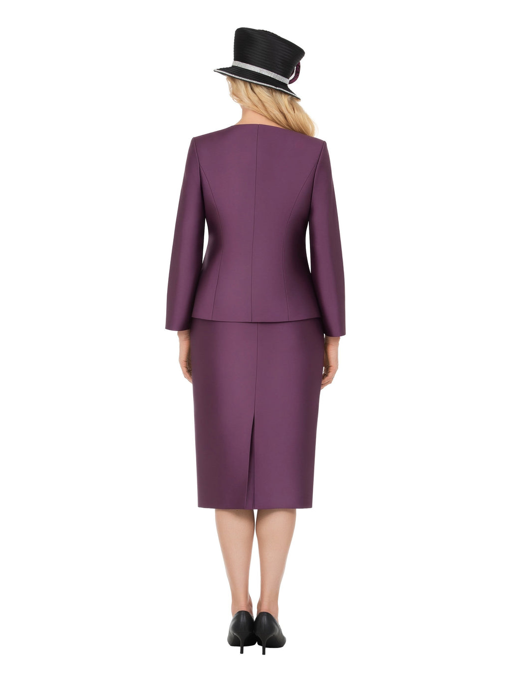 Giovanna Embellished Lace & Silky Twill 3pc Skirt Suit, Style G1337