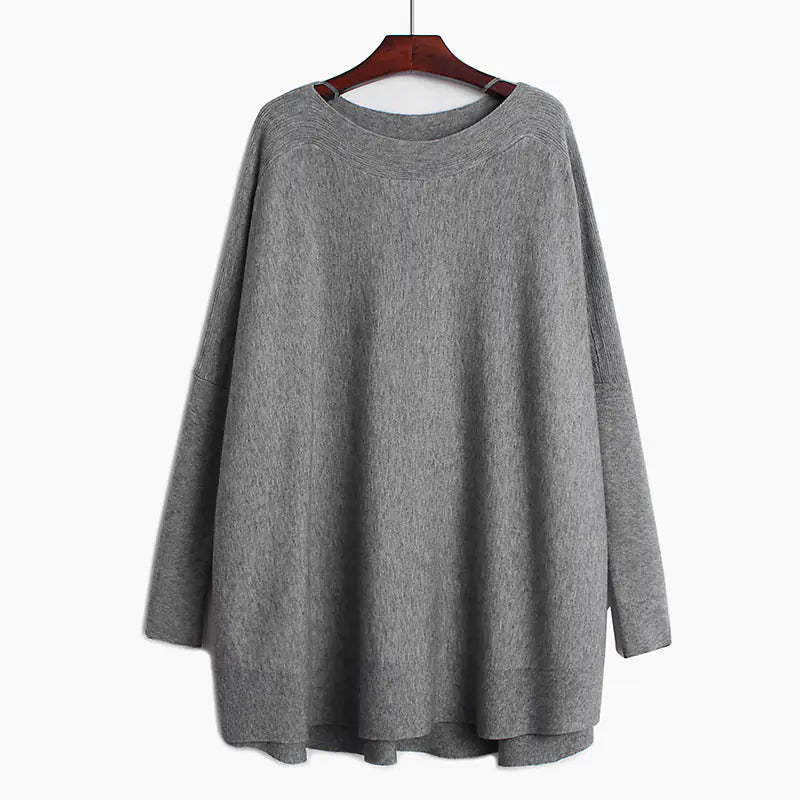 Chic Oversized Turtleneck Knit Sweater for Women