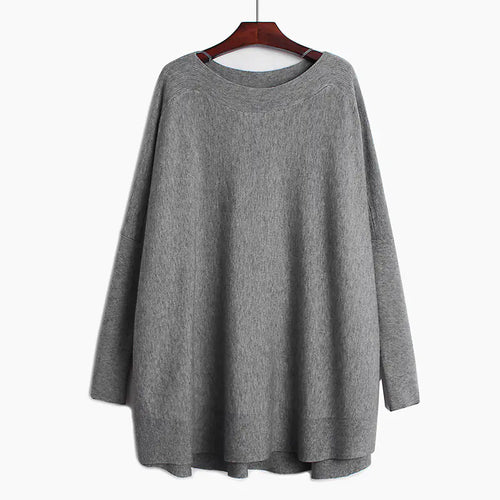 Chic Oversized Turtleneck Knit Sweater for Women