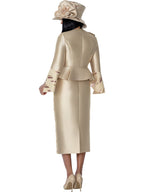 GMI Champagne w/Multi  2-Piece Skirt Suit, Style G401732