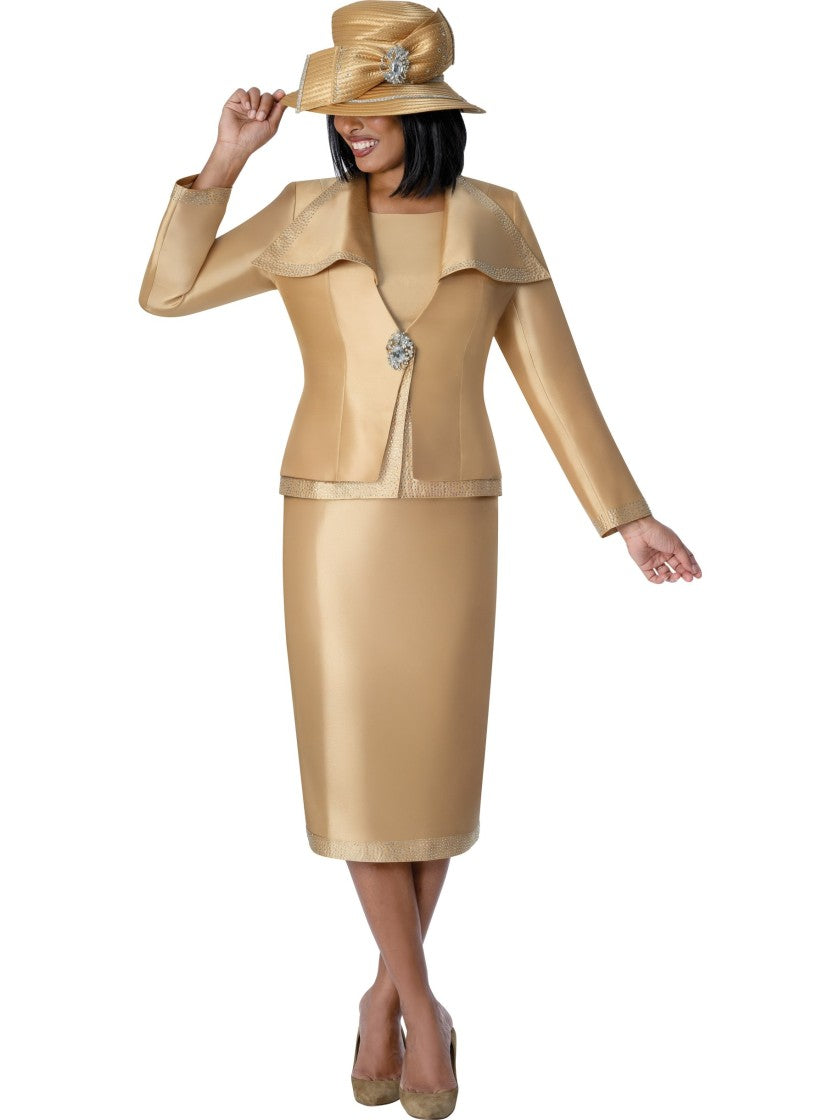 GMI Champagne Three-Piece Suit, Style G401753