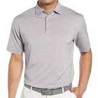 New Stylish Striped Print Short Sleeve Polo Shirt