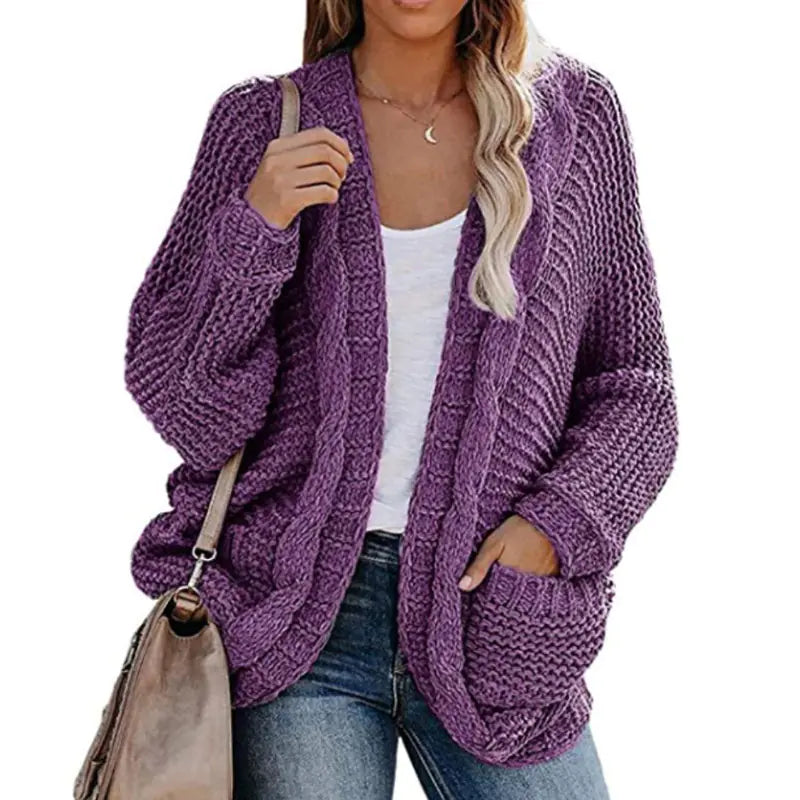 Chunky Twist Cardigan Autumn Winter Knitwear