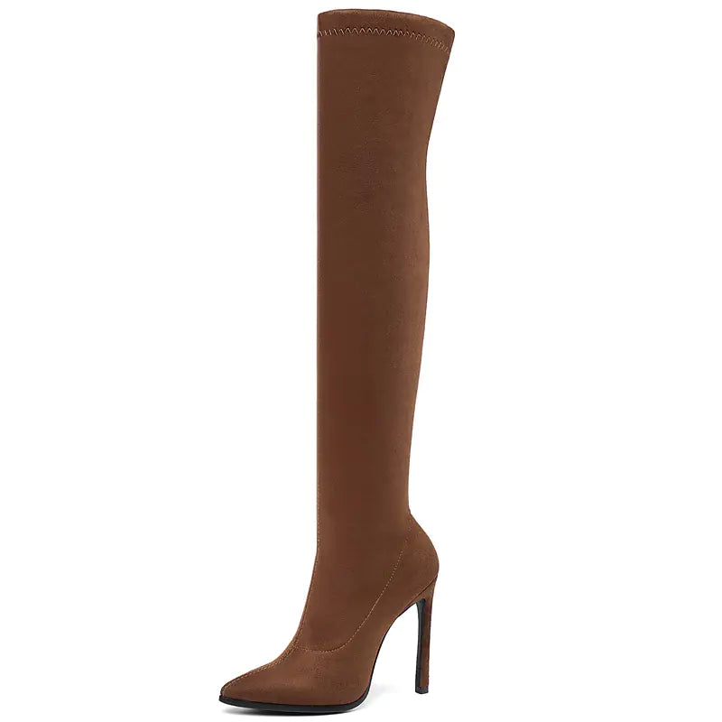Sleek Over-Knee Stiletto Boots