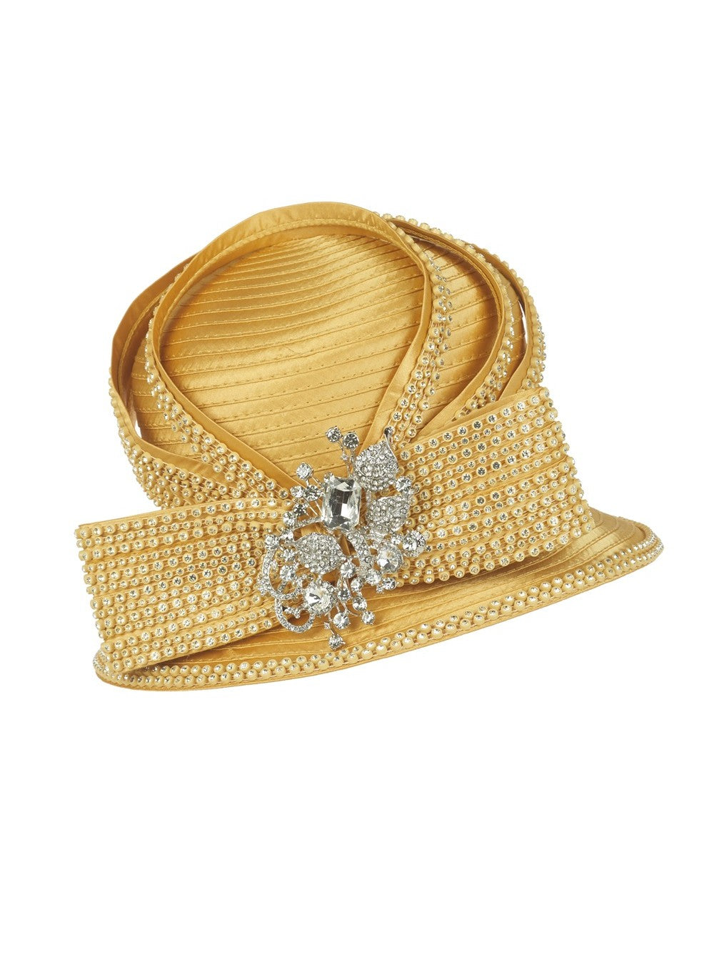 Giovanna Small Brim Hat w/ Rhinestone Decor, style HR22129