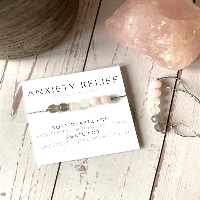 Handwoven Natural Stone Energy Wish Bracelet