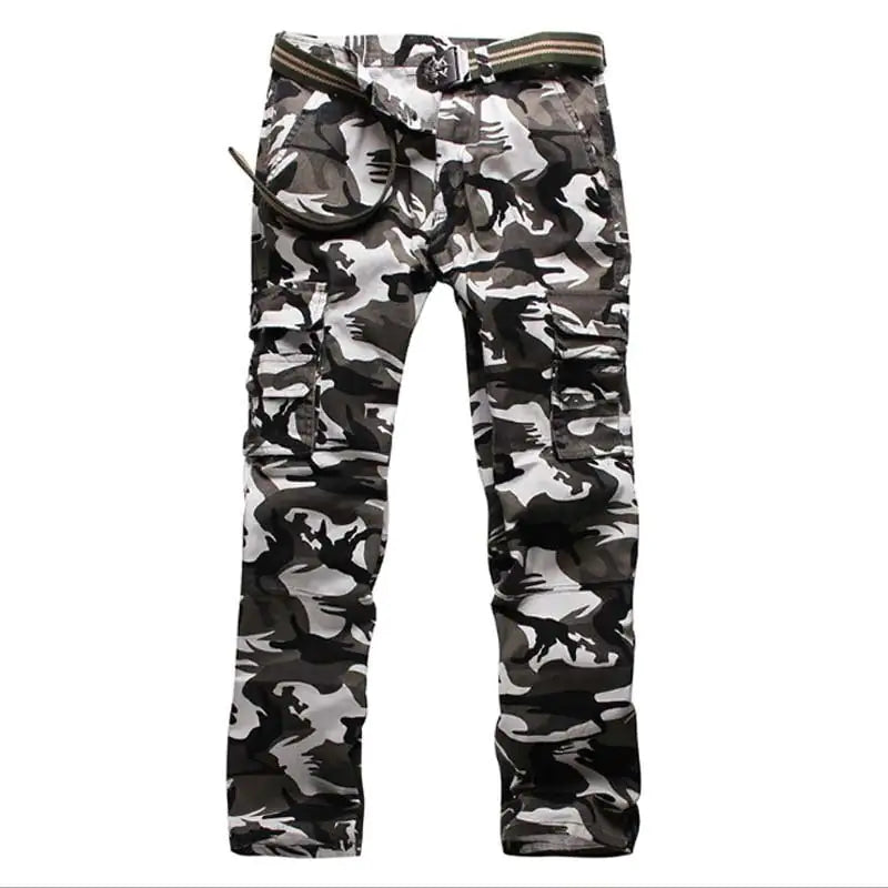 Stylish Men's Cotton Camouflage Multi-pocket Pants