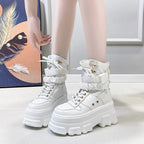 High-Top Thick-Soled Candy-Colored Women's Boots