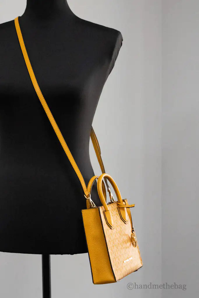 Michael Kors Mercer XS Honeycomb North South Crossbody Bag
