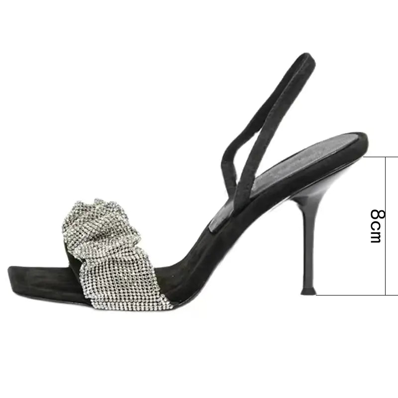 Fairy Slippers with Rhinestone Stiletto Heels