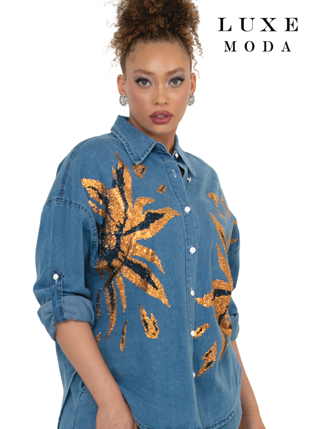 Luxe Moda, Style LM-522 Two-Piece Top & Pant Set