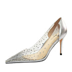 Glamorous Sexy High Heel Sandals with Rhinestones