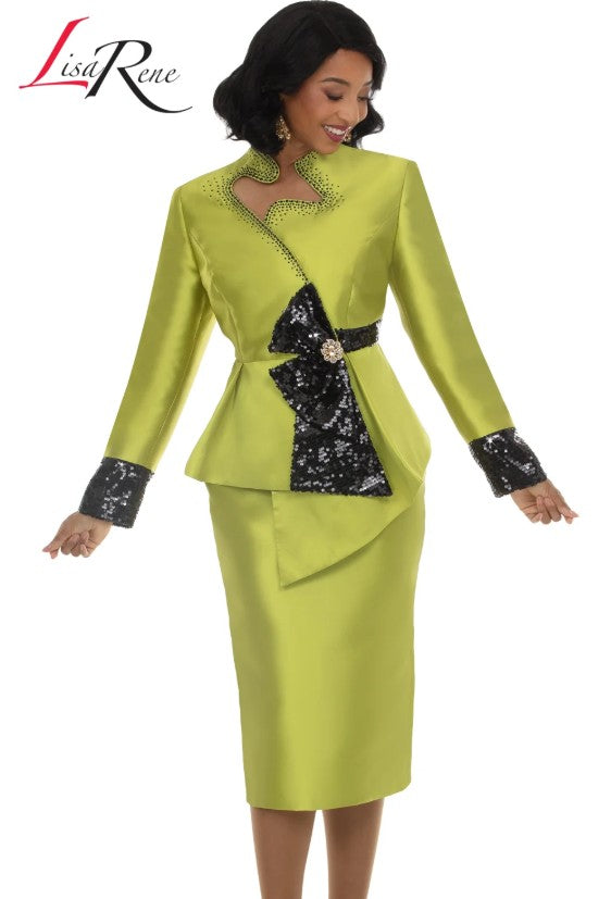 Lisa Rrene 2pc Jacket & Skirt Set, Style 3404