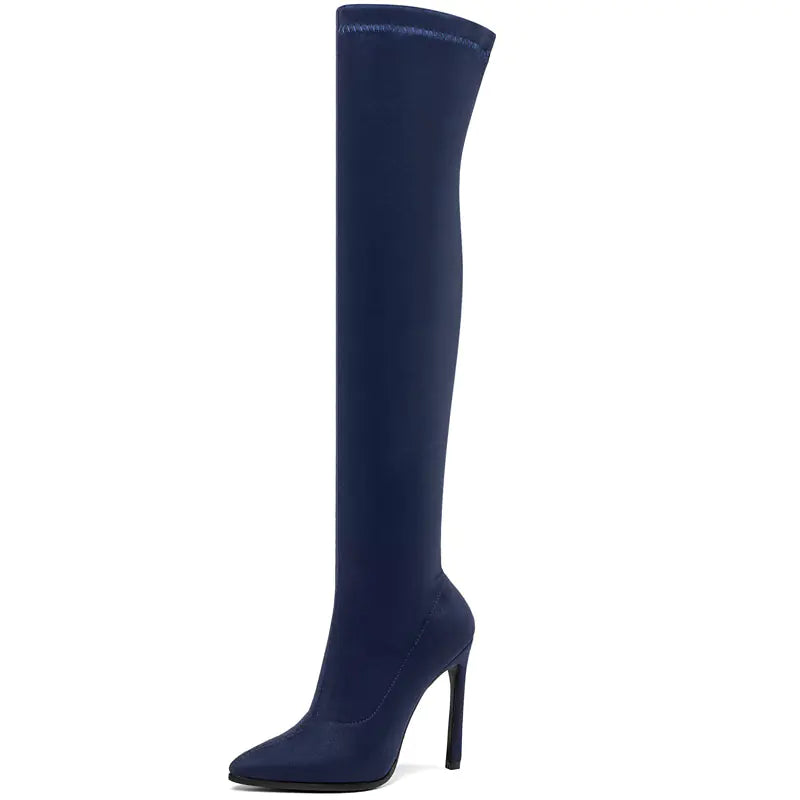 Sleek Over-Knee Stiletto Boots