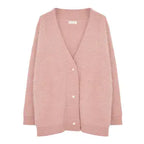 Women's White Mohair Cardigan Sweater for Fall/Winter