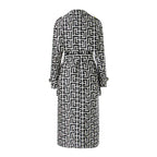 Ladies Elegant Plaid Design Coat