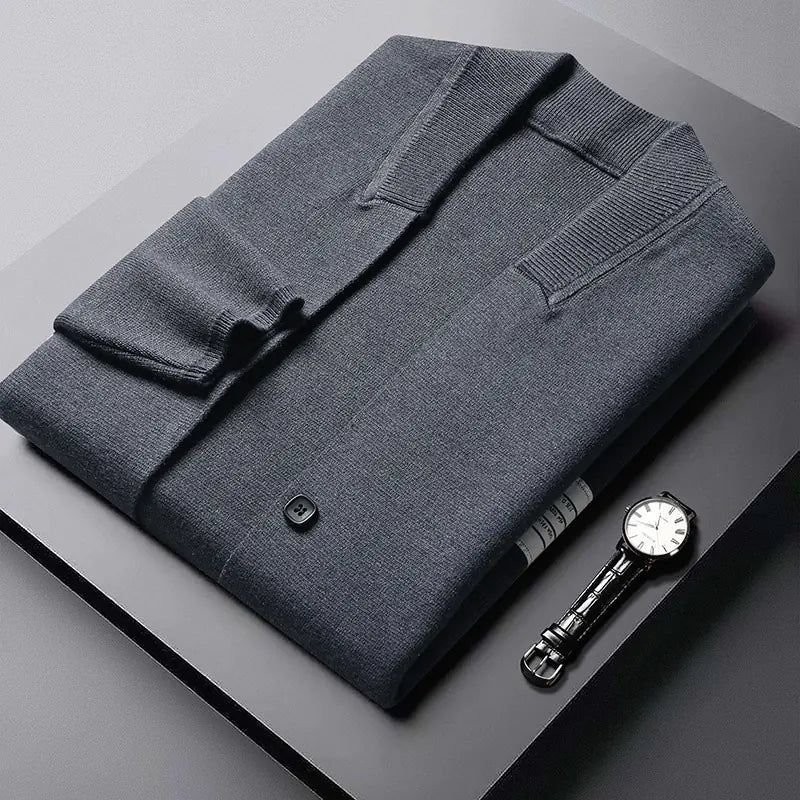 Men's Long Sleeve Knitwear Fashion Cardigan Sweater