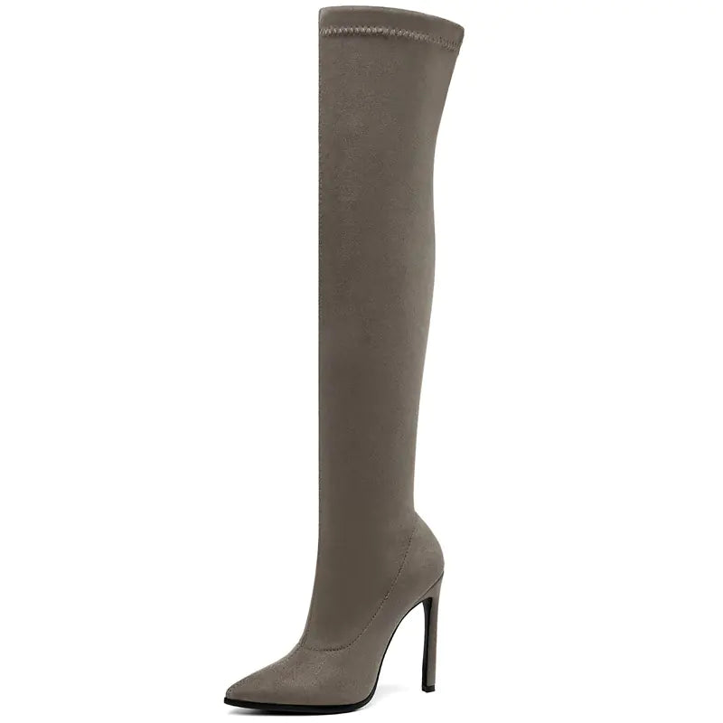 Sleek Over-Knee Stiletto Boots