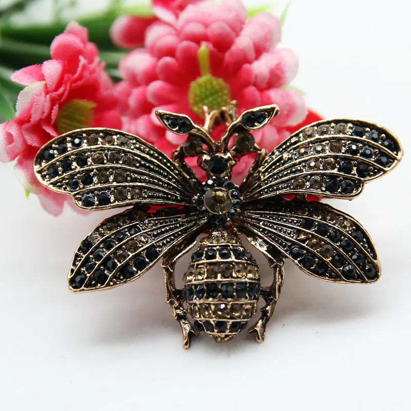 Elegant Insect Series Brooches - Bee, Moth, Butterfly