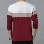 Men's Long Sleeve T-Shirt - Casual Cotton Fashion Wear