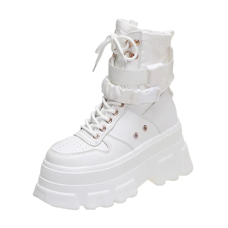 High-Top Thick-Soled Candy-Colored Women's Boots