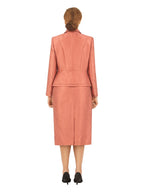 2pc Peplum Jkt+Skirt Suit in Brocade-Plus