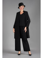 Giovanna 3pc Long Jkt+Cami+Pants Suit, Style S0753S