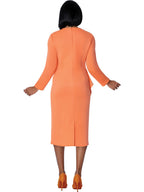Stellar Looks Coral Peach Rhinestone Dress, Style SL600831