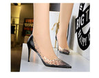 Glamorous Sexy High Heel Sandals with Rhinestones