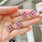 Ruby Square Bracelet - Women's Mother's Day Jewelry