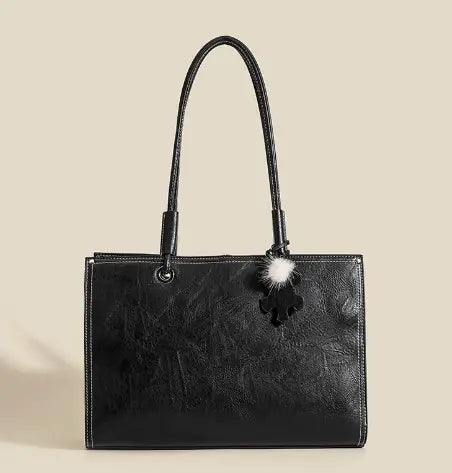 Large Capacity Shoulder Tote Bag, Stylish Handbag