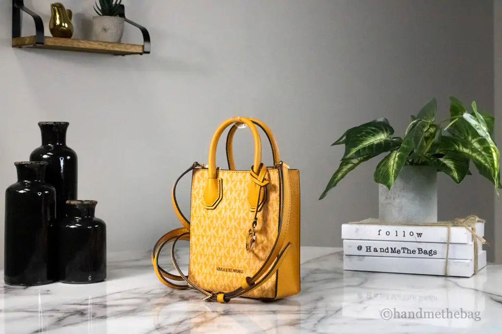 Michael Kors Mercer XS Honeycomb North South Crossbody Bag