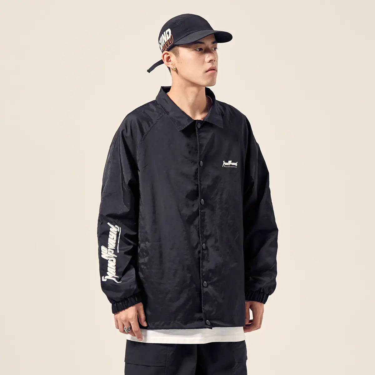 Men's Autumn Custom Reflective Collar Jacket