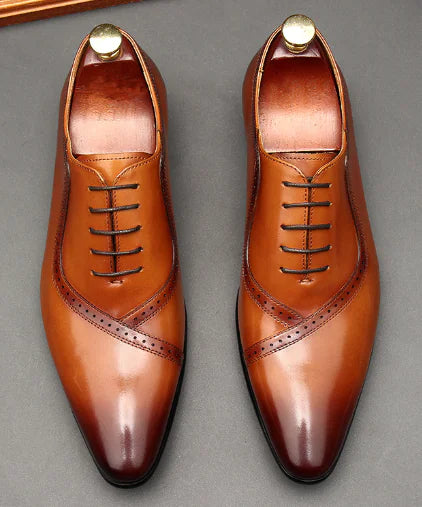 Georgio Leather Oxford Men's Business Shoes (One Pair)