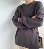 Versatile Academy Style Solid Color Loose Top