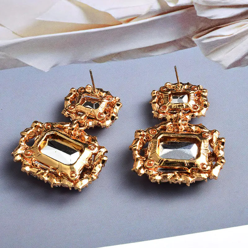 Fashionable Colorful Oval Earrings for Cross-Border Trade